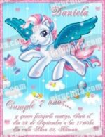 Invitación cumpleaños Mi Pequeño Pony #01-327