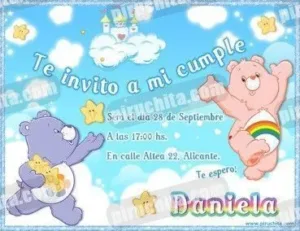 Invitación cumpleaños Ositos amorosos #01-0