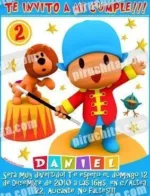 Invitación cumpleaños Pocoyo #01-0