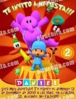 Invitación cumpleaños Pocoyo #02-0