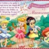 Invitación cumpleaños Princesas Disney Baby #06-0