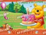 Invitación cumpleaños Winnie Pooh #02-0