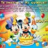 Invitación cumpleaños Mickey y sus amigos #03-0