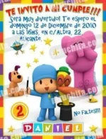 Invitación cumpleaños Pocoyo #03-0