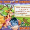 Invitación cumpleaños Winnie Pooh #04-0