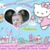 Invitación cumpleaños Hello Kitty #04-0
