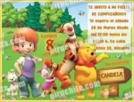 Invitación cumpleaños Winnie Pooh #05-0