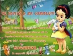 Invitación cumpleaños Blancanieves Baby-0