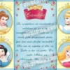 Invitación cumpleaños Princesas Disney #08-0