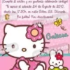 Invitación cumpleaños Hello Kitty #10-0