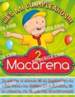 Invitación cumpleaños Caillou #11-0