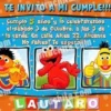 Invitación cumpleaños Barrio Sesamo #1-0