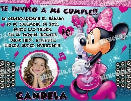 Cartel Feliz Cumpleaños Minnie Mouse - Cocktail Store