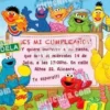 Invitación cumpleaños Barrio Sesamo #2-0