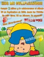 Invitación cumpleaños Caillou #02-0