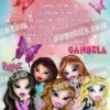 Invitación cumpleaños Bratz #04-0