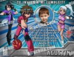 Invitación cumpleaños Bakugan #4-0