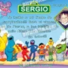 Invitación cumpleaños Barrio Sesamo #4-0