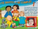 Invitación cumpleaños Caillou #04-0