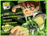 Invitación cumpleaños Ben10 #05-0