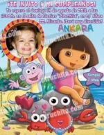 Invitación cumpleaños Dora la Exploradora #05-0