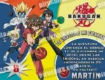 Invitación cumpleaños Bakugan #6-0