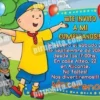 Invitación cumpleaños Caillou #09-0