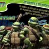 Invitación cumpleaños Tortugas Ninja #01-0