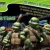 Invitación cumpleaños Tortugas Ninja #01-0