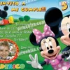 Invitación cumpleaños La Casa de Mickey #01-0