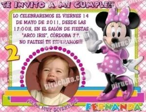 Invitación cumpleaños La Casa de Mickey #10-0