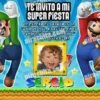 Invitación cumpleaños Mario Bros #03-0