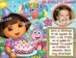 Invitación cumpleaños Dora la Exploradora #10-0