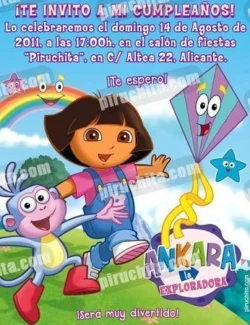 Invitación cumpleaños Dora la Exploradora #17-0