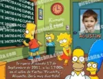 Invitación cumpleaños Los Simpsons #01-0