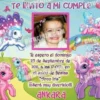 Invitación cumpleaños Mi Pequeño Pony #04-0