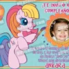 Invitación cumpleaños Mi Pequeño Pony #05-0