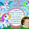 Invitación cumpleaños Mi Pequeño Pony #09-0