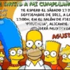 Invitación cumpleaños Los Simpsons #03-0