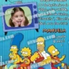 Invitación cumpleaños Los Simpsons #02-0