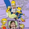 Invitación cumpleaños Los Simpsons #04-0