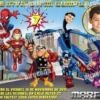 Invitación cumpleaños Super Heroes Squad #01-0