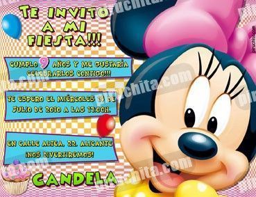 Invitación cumpleaños Mickey y sus amigos #09-0