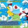 Invitación cumpleaños Los Pitufos #04-0