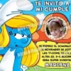 Invitación cumpleaños Los Pitufos #05-0