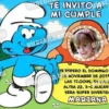 Invitación cumpleaños Los Pitufos #06-0