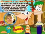 Invitación cumpleaños Phineas y Ferb #01-0