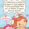 Invitación cumpleaños Tarta de fresa Baby #05-0
