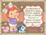 Invitación cumpleaños Tarta de fresa Baby #06-0