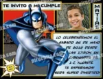 Invitación cumpleaños Batman #01-0